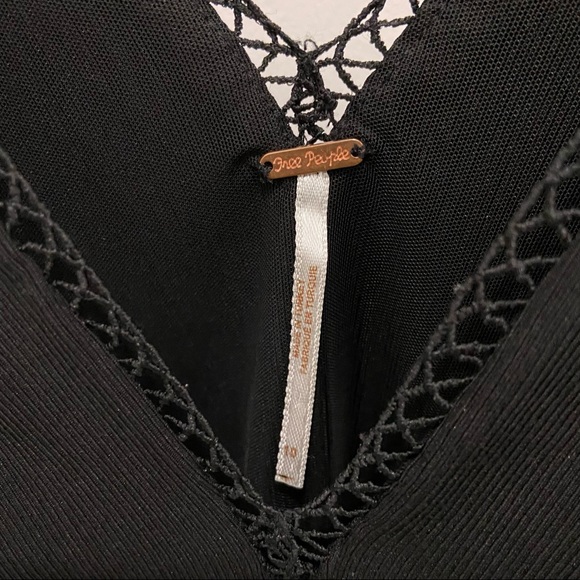 SOLD Free People Crochet Knit Mini Dress - Picture 3 of 4